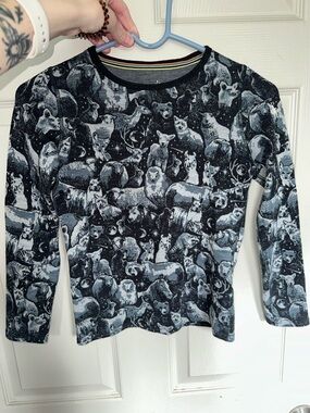 GUC Kids large smartwool animal long sleeve shirt